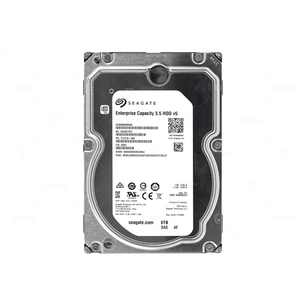 ST6000NM0095 SEAGATE HDD 6TB 7.2K 12G SAS ENTERPRISE CAPACITY V5 3.5 LFF